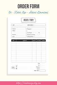 Order Form Template Printable Small Business Order Form Invoice Template Generic Order Form Blank Order Form Template Invoice Printable Invoice Template Business Template Order Form