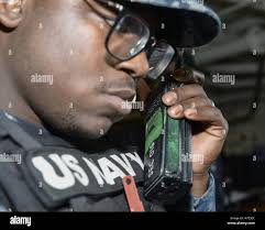 Us air force airman communicates hi-res stock photography and images