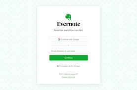 Sign In To Evernote With Google Evernote Help Learning