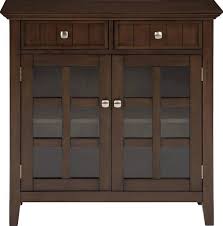 Best Buy Simpli Home Acadian Solid Wood Entryway Storage Cabinet With Drawers Natural Aged Brown Axwell3 13nab Wampat farmhouse sliding barn door accent cabinet buffet entryway bar storage table for living room, bathroom and home kitchen, 30 inch, white. simpli home acadian solid wood entryway