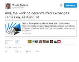 Many may not know vitalik buterin at all, but he is the developer of ethereum, google's second most important cryptocurrency. Vitalik Buterin Ethereum Creator Himself Tweeted About Our Project Etherdelta Steemit