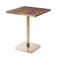Raleigh Square Cafe Table Walnut Effect Top Square Base 60cm Marble Tables Design Cafe Tables Restaurant Table Bases