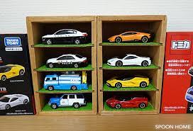 トミカの収納アイデア 100均の木製棚や持ち運びケースの活用法 ブログレポート 収納 アイデア 収納 アイデア 100均 インテリア 収納