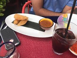 Two lightly fried fish or shrimp tacos topped with shredded lettuce, cheese, pico de gallo, rice and refried beans. Fish Tacos Picture Of Rosa Mexicano New York City Tripadvisor