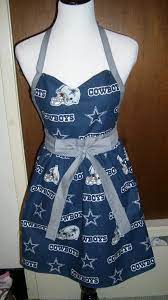 Blue And Silver Cowboys Apron Apron Designs Womens Aprons Aprons For Men