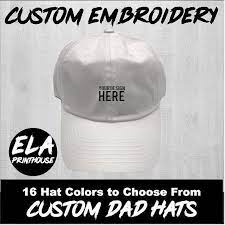 Custom Hat Embroidery White Dad Hat Custom Stitching Custom Dad Hat Personalized Hat Embroideredhat Custom Hat Embroidery Hat Embroidery Custom Hats