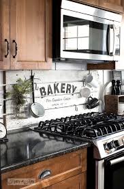 Shiplap Styled Bakery Kitchen Sign In A Rustic Kitchen Made With Funky Junk S Old Sign Stencils Funky Rustic Farmhouse Kitchen Rustic Kitchen Bakery Kitchen