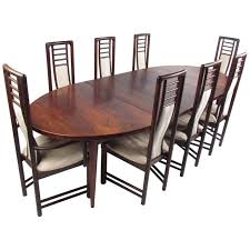 Danish Modern Rosewood Dining Table With Eight Contemporary Style Chairs Dining Table Rosewood Dining Elegant Dining Room
