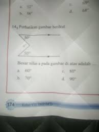 Perhatikan gambar di bawah ini. Besar Nilai A Pada Gambar Di Atas Adalah Brainly Co Id