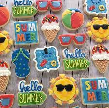Summer Cookies Beach Cookies Cookie Decorating Ideas Summer Cookies Theme