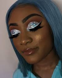 Black And Silver Makeup Looks Swipe Left Ice Me Out Shirleyonthebeats Shirleyb Blackgirlmakeup Blackgirlsrock Undiscovered Mua Glitter Makeup Looks Prom Eye Makeup Eye Makeup
