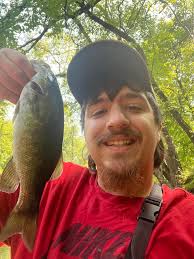 River fish caught using ned rigs