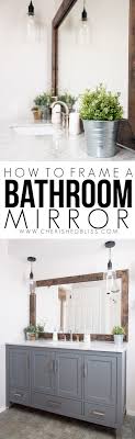 Get yours today from dunelm, the uk's largest homewares and soft a light up bathroom mirror is ideal for creating atmosphere in the room as well as providing useful light to make sure you look as good as possible How To Frame A Bathroom Mirror Cherished Bliss