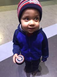 8 year old Jade, from Colson Elementary School, received the 100,000th  stick today from the Tampa Bay Lightning Equip the Thunder program! But  really, all the students are winners... Playing a little