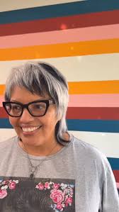 Fresh cut and color blocking 🖤🤍🖤🤍