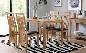 30 x 48 x 30 h color: Milton Dining Table And 4 Bali Chairs Set In 2021 Dining Table Oak Dining Table Dining Room Furniture