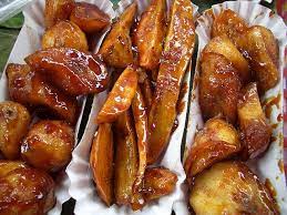 Filipino Dessert Fried Caramelized Sweet Potatoes My Merienda Snack Before Dinner P Filipino Recipes Filipino Street Food Philippine Cuisine
