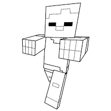 Site pour imprimer des coloriages. Coloriage Zombie De Minecraft En Ligne Gratuit A Imprimer