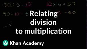 Relating Division To Multiplication Video Khan Academy
