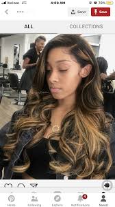 Weavehairstylescurly Hair Highlights Black Hair With Highlights Honey Blonde Hair