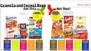 Eat This Not That Granola Cereal Bar Edition Special K Is On The Not That List Oh My Quaker Chewy Granola Cereal Cereal Bar