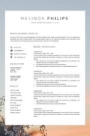 Professional Cv Template Word Resume Template Minimalist Etsy Resume Template Cv Template Cv Template Professional