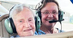 Woman takes to air for 95th birthday