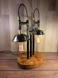 Unique Table Lamp Steampunk Lamp Industrial Lamp Desk Etsy In 2020 Industrial Lamp Design Unique Table Lamps Industrial Lamp