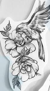 Bird And Rose Tattoo Designs Best 90 Amazing Bird Tattoos Best Imaginative Tattoos Bird Tattoo Fixes Tattoos Body Art Tattoos