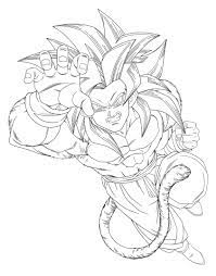 The child can access a new coloring image anytime and anywhere when he has the urge to color. Songoku Super Saiyajin 4 Dragon Ball Z Kids Coloring Pages