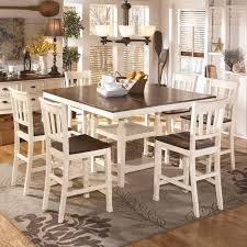 White Cottage 7 Piece Counter Height Set Weekends Only Furniture And Mattre Counter Height Dining Room Tables Square Kitchen Tables Cottage Style Dining Room