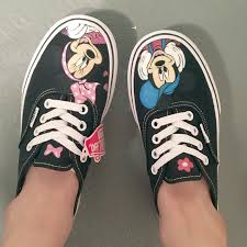 Disney x vans footwear, apparel & accessories collection available now. Disney Character Mickey Mouse Minnie Mouse Custom Hand Etsy