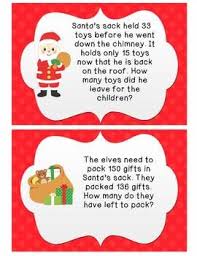 Christmas Word Problems Addition Subtraction With Regrouping By 2nd Grade Snickerdoodles Math School Word Problems 2nd Grade Math
