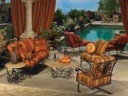 Wrought Iron Steel Patio Furniture In Okc Edmond Swanson S Fireplace Pati Wrought Iron Patio Furniture Patio Furnishings Wrought Iron Outdoor Furniture