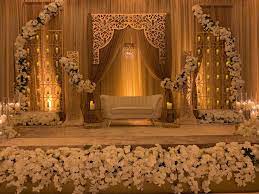 Indian Reception Decor Created By Universal Decor Reception Stage Decor Wedding Entrance Decor Wedding Stage Design