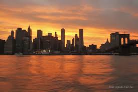 Photo Of The Day The Manhattan Skyline At Sunset New York City Skyline Manhattan Skyline City Skyline