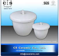 30ML Porcelain Crucible High Form For Laboratory Apparatus Uses