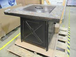 Do not use straight streams. Hampton Bay Crossridge 50 000btu Antique Bronze Finish Gas Fire Pit Mn Home Outlet Auction Burnsville 53 K Bid