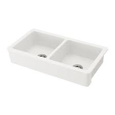 Havsen Apron Front Double Bowl Sink White Ikea Double Bowl Sink Sink Apron Front Sink