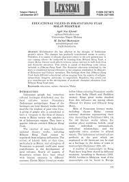 We are a sharing community. Pdf Educational Values In Hikayat Hang Tuah Malay Folktale