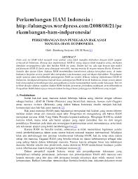 Maybe you would like to learn more about one of these? Doc Perkembangan Ham Indonesia Stella Angel Academia Edu