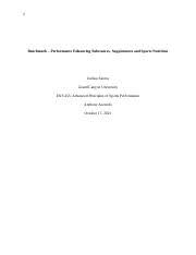 EXS 455 : Advanced Principles of Sports Performance