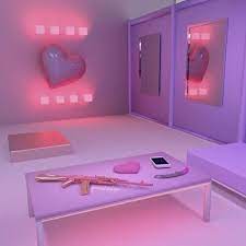 Vaporwave Room Image About Pink In Neon Lights By Txx Txx On We H Neon Bedroom Neon Room Aesthetic Rooms Purple aesthetic retro aesthetic urban aesthetic night aesthetic aesthetic bedroom photo wall collage picture wall vaporwave poster print.
