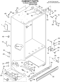 If the filter has moved, firmly push the filter back in and then firmly push the button again. Kitchenaid Kbrc36fms00 Refrigerator Partswarehouse