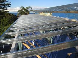 Check spelling or type a new query. Boxspan Steel Roof Frame Over A Timber Wall Frame Roof Framing Skillion Roof Steel Frame Construction