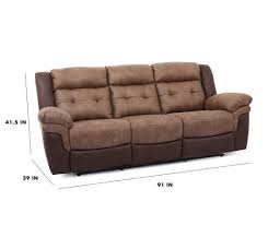 Thank you & pls enjoy ! Mesa Brown Faux Leather Motion Reclining Sofa Big Lots