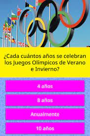 Check spelling or type a new query. Cada Cuantos Anos Se Celebran Los La Respuesta De Trivia