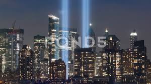 Tribute In Light Manhattan Skyline Timelapse Video New York City Skyline Zoom Stock Footage Ad Skyline Timelap Tribute In Light Manhattan Skyline Skyline