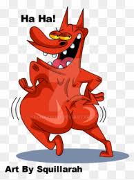 The show's title is cow and chicken, the two main characters. Cow And Chicken Red Guy Cow And Chicken Red Devil Free Transparent Png Clipart Images Download