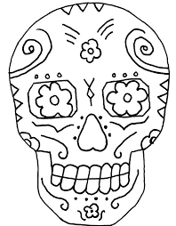 Day Of The Dead Coloring Pages Pictures Skull Coloring Pages Coloring Pages Coloring Pages For Kids